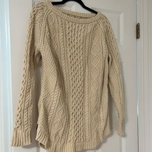 Like new! LL Bean Women's Signature Cotton Fisherman Tunic Sweater Size Small